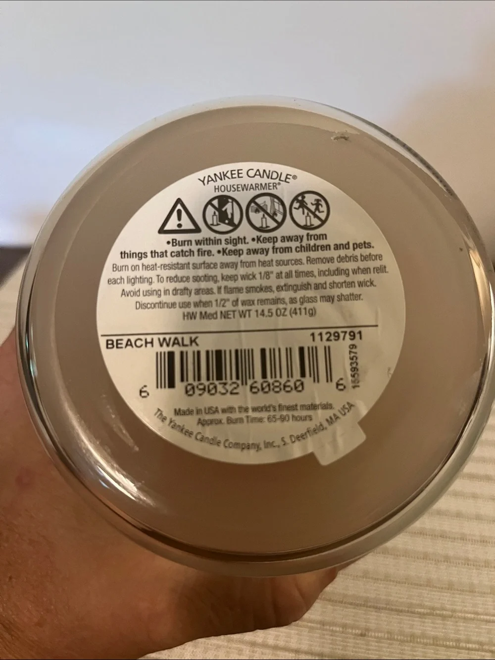 Yankee Candle Beach Walk Jar Candle - Cream